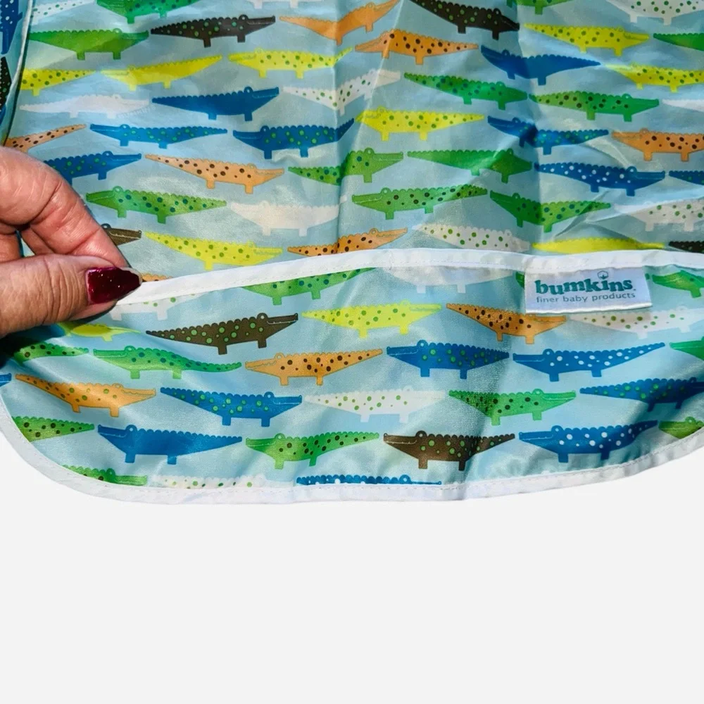 Bankins Dinosaurs SUV 14 Long Sleeve Soft and Lightweight, Bib for Meals, 6-24M